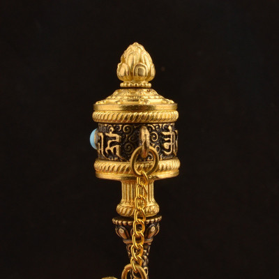 MẶT DÂY CHUYỀN KINH LUÂN ĐEO CỔ BẰNG ĐỒNG