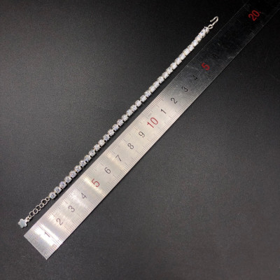 Vòng Tay Lắc Tay Nữ Đính Đá Full Dây Sang Trọng BẠC HIỂU MINH LTU565