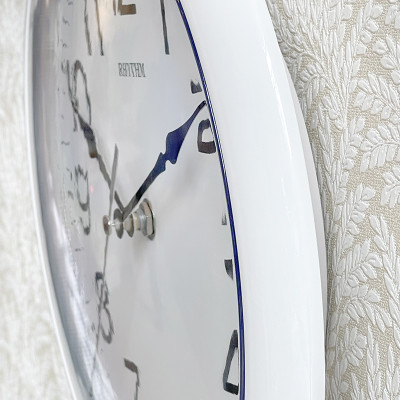 Đồng hồ Rhythm CMG621NR03- Kt 26.2 x 4.0cm, 320g, Vỏ nhựa. Dùng Pin.