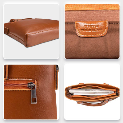 Cặp công sở Trita ( Thời trang nam phong cách đựng vừa laptop 14 inch - Cặp da TCA16 )