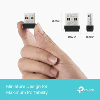 USB Wifi 6 TP-Link AX300 Nano Wireless Archer TX1U Nano - Hàng chính hãng