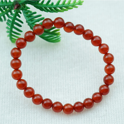 Vòng tay mã não đỏ tự nhiên 6 mm