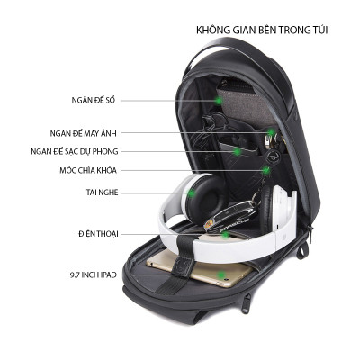 Túi đeo chéo nam – nữ cao cấp phong cách châu âu  – BEE GEE DCN9121