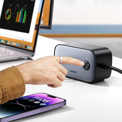 Ugreen UG60167CD270TK 100W 1.8M Bộ sạc nhanh DigiNest Pro gồm 3 cổng USB-C + USB-A cáp nguồn dài 1.8M chuẩn cắm EU - HÀNG CHÍNH HÃNG