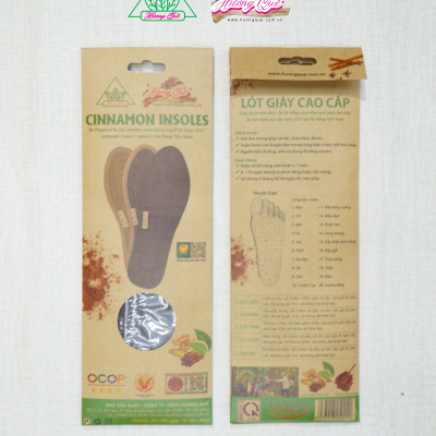 Lót giày thun cotton Hương quế CI-10 làm từ vải cotton - bột quế giúp hút ẩm - khử mùi - phòng cảm cúm và cải thiện sức khoẻ
