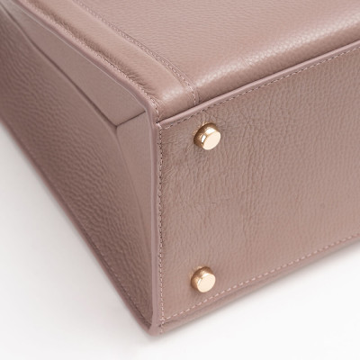 Túi Xách Da Thật Túi Thời Trang Nữ GENCE TX17 Chất Liệu Da Bò Cao Cấp Màu Brownrose