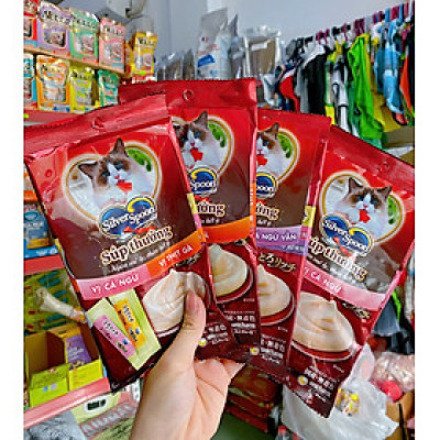 [ Nhập khẩu Nhật ] Súp thưởng dành cho mèo Silver Spoon 1 túi 6 thanh bán chạy số 1
