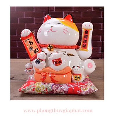 Mèo thần tài may mắn vẫy tay 6868|phongthuygiaphat