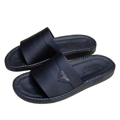 Dép Nam Da Bò HA NAM Đế Siêu Nhẹ Khâu Chỉ Toàn Bộ DNA22030