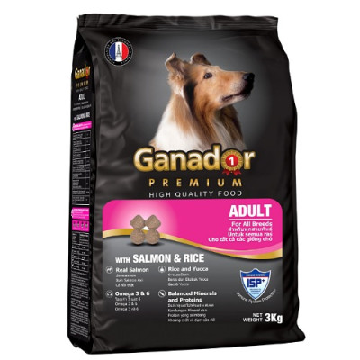 20KG Thức ăn cho chó trưởng thành Ganador vị cá hồi và gạo- Ganador Adult with Salmon & Rice - Thức ăn hạt cho Chó