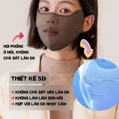 Khẩu Trang Chống Nắng Cao Cấp UPF 50+,Khẩu Trang Chống Nám Chống Tia UV, Bảo Vệ Da Hiệu Quả - HÀNG CHÍNH HÃNG MINIIN