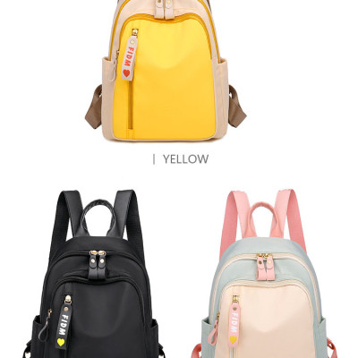 Balo Nữ Cao Cấp, Balo Hàn Quốc Dây Kéo Trước Cho Nữ Vải Oxford Chống Thấm, Nhiều Ngăn Chứa