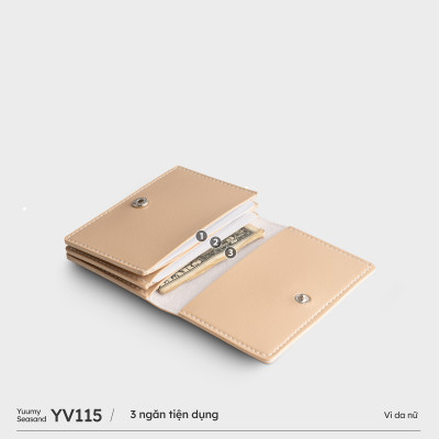 Ví Yuumy ( Thời trang nữ cầm tay mini đựng thẻ - Ví da Seasand YV115 )