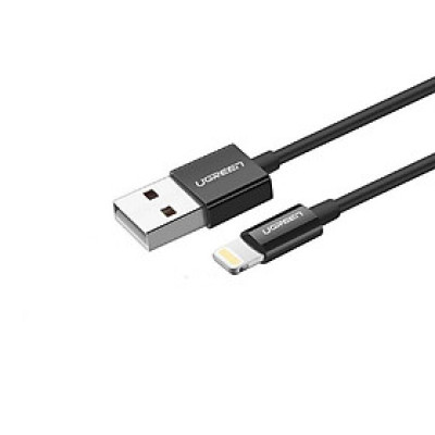 Ugreen UG80823US155TK 2M màu đen cáp Lightning ra USB có chíp MFI chính hãng - HÀNG CHÍNH HÃNG