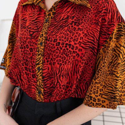 LAAS Áo somi beo vằn nổi bật cá tính