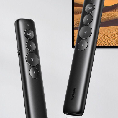 Ugreen UG50654LP479TK 200M laser sử dụng pin AAA không kèm pin Bút trình chiếu điều khiển 100m có túi đựng - HÀNG CHÍNH HÃNG