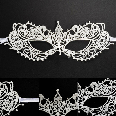 Mặt nạ ren Cosplay cho nữ - Màu trắng