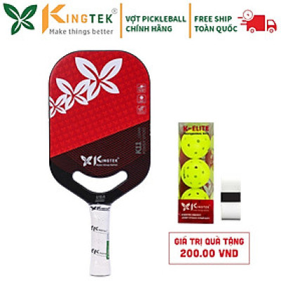Vợt Pickleball Kingtek K11 Power Sport 16mm Màu Đỏ (K1116-Red) - Cao Cấp