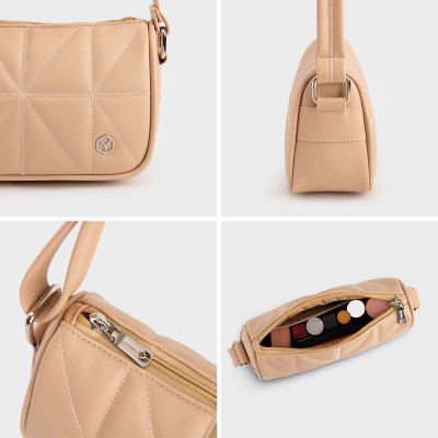 Túi Yuumy ( Thời trang nữ chần chỉ trang trí size 21 - Túi đeo chéo da Seasand YN207 )