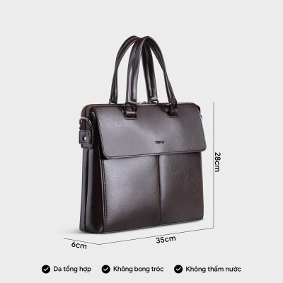 Cặp công sở Trita ( Thời trang nam phối ngăn - Cặp da TCA20 )