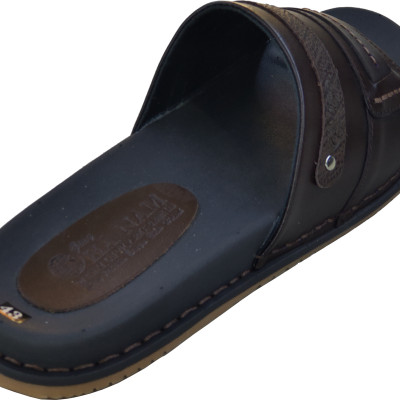 Dép nam quai ngang da bò thật HÀ NAM cao cấp DN275