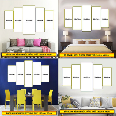 Tranh treo tường trang trí phòng khách, phòng ngủ, phòng ăn:4430L15F