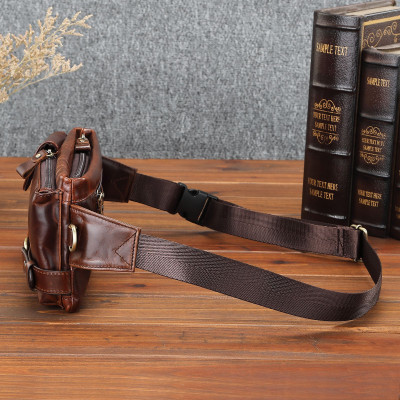 Túi đeo chéo nam DA BÒ THẬT phong cách mới  - BEE GEE DCN9245