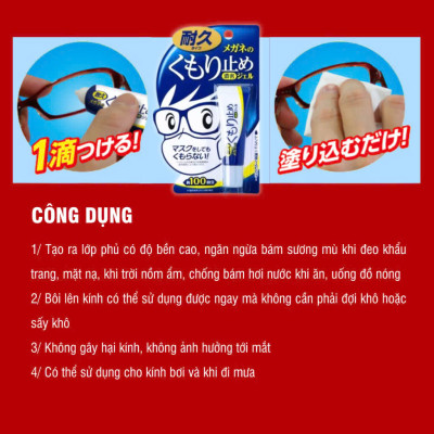 Gel lau kính chống bám sương mù, hơi nước cho mắt kính