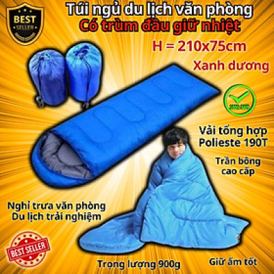 Túi Ngủ Văn Phòng Du Lịch Cao Cấp Tiện Dụng, Loại Tốt Nhồi Bông Chính Hãng D Danido