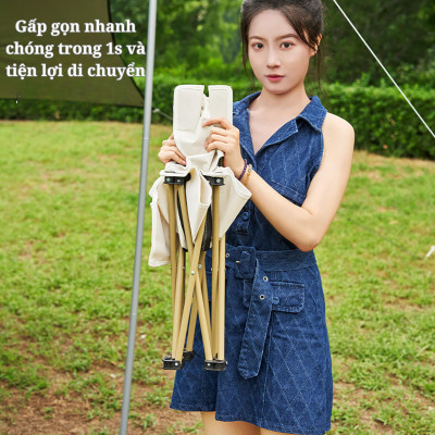 Ghế gấp ngoài trời Suncojia, ghế cắm trại tựa lưng, ghế xếp, ghế bãi biển, cắm trại và câu cá