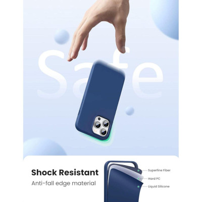 Ugreen UG80674LP544TK 6.1inch Màu Navy Blue Ốp lưng silicone cho Iphone 13 - HÀNG CHÍNH HÃNG