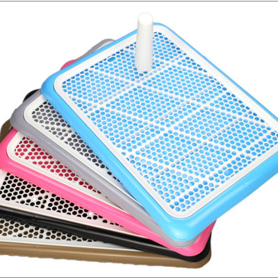 Khay vệ sinh cho chó đực và cái Kích thước size lớn loại có cọc Size 65x45cm thích hợp chó dưới 20kg MÀU NGẪU NHIÊN