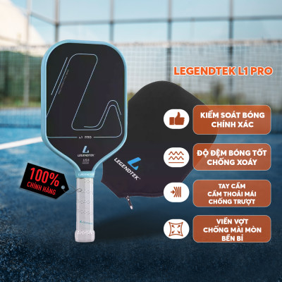 Vợt Pickleball Legendtek L1 Pro Cao Cấp - Xanh Đậm - Lõi Poly Siêu Nhẹ, Mặt Carbon Cường Lực, Kiểm Soát Toàn Diện