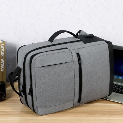 Ba lô du lịch thể thao nam công suất lớn phong cách mới tích hợp sạc USB tiện dụng và công nghệ chống thấm nước (15,6")