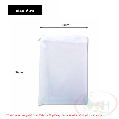 Túi lọc lưới siêu mịn khóa kéo nhựa đựng vật liệu purigen sứ lọc nhỏ bể cá tép thủy sinh
