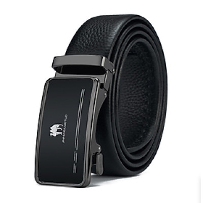 Thắt lưng nam da bò nguyên chất mặt khóa tự động hợp kim cao cấp