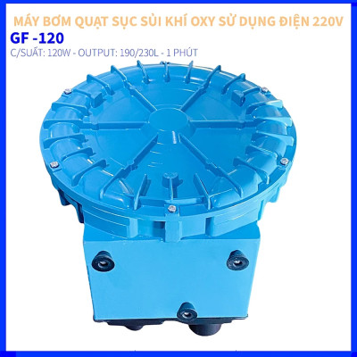 Bơm sục khí Resun GF-120 (120W) - Oxy mạnh mẽ cho hồ cá, tôm.