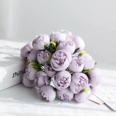 Bó Hoa Hồng 27 Bông Nhân Tạo Hoa Camellia Hoa Mẫu Đơn Hoa Hồng Hoa Cô Dâu Cho Tiệc Cưới Văn Phòng Trang Trí Nhà Cửa - HÀNG CHÍNH HÃNG MINIIN