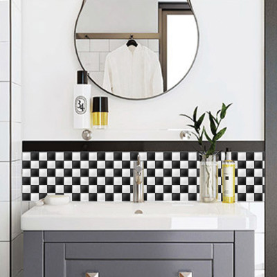 Combo 24 miếng Decal gạch bông 20*20 cm Dán gỗ bàn trang trí tường