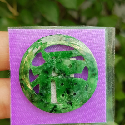 Mặt dây chuyền Chữ Phúc hay Chữ Phước Chất liệu đá cẩm thạch tự nhiên Size đk 31mm x dầy 2mm Anh Chị bọc Vàng lên đeo với dây chuyền của mình vừa đẹp vừa tốt mang chữ Phúc luôn bên mình ý nghĩa phúc đức ạ 