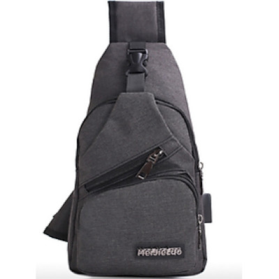 Túi đeo ngực phong cách Hàn Quốc kèm cổng sạc USB 208204