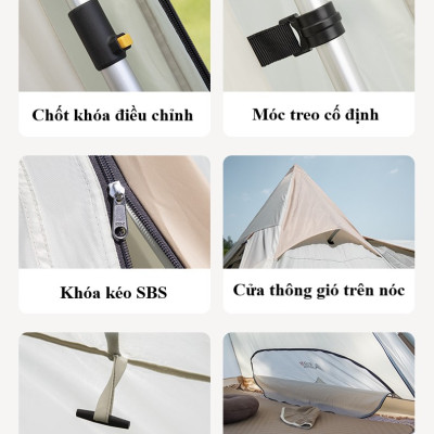 Lều tháp tự bung 2 cửa BSW-ZL067 (230*320*215cm)