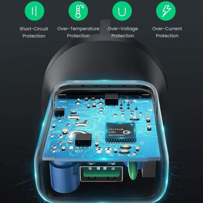 Ugreen UG70165CD122TK 18W Qc3.0 sạc chuẩn cắm UK Plug QC3.0 màu đen - HÀNG CHÍNH HÃNG