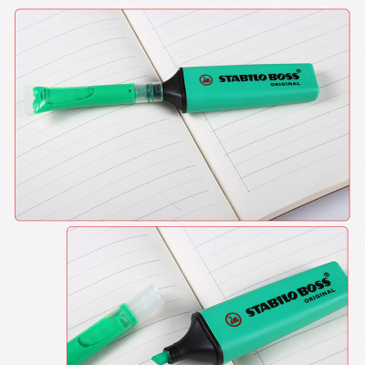 Hộp 10 Bút dạ quang STABILO BOSS ORIGINAL 70 - Xanh (31)