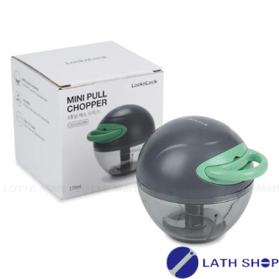 Dụng  Cụ Xay Tỏi, Hành, Ớt Mini Cầm Tay LocknLock CKS326 -170ml - 3 Lưỡi Dao - Hàng Chính Hãng