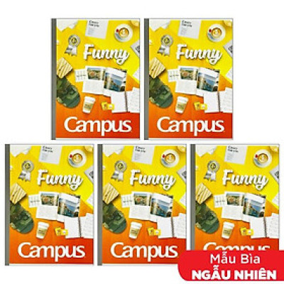 Combo 5 Tập Gift 200 Trang - Campus NB-BSGIF200 (Mẫu Màu Giao Ngẫu Nhiên)