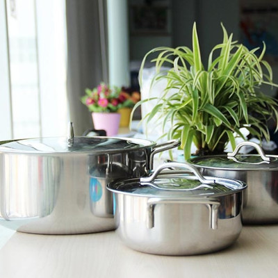 Bộ 3 nồi 1 đáy inox Rainy cao cấp  - Hàng Chính Hãng