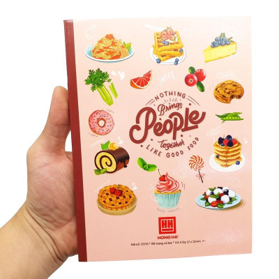 Combo 5 Vở Class Foody - 4 Ô Ly 96 Trang 58gsm - Hồng Hà 0310 (Mẫu Màu Giao Ngẫu Nhiên)