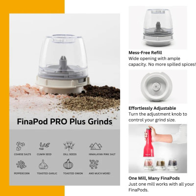 Máy xay gia vị FinaMill pin sạc (tặng khay khi mua máy)