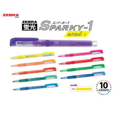 Viết dạ quang nước Sparky Zebra - Nhật Bản 